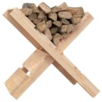 Porte-bûches 47x39,5x48 cm Bois massif de pin – Image 2