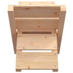 Porte-bûches 47x39,5x48 cm Bois massif de pin – Image 4