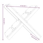 Porte-bûches Blanc 47x39,5x48 cm Bois massif de pin – Image 6