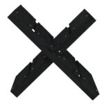 Porte-bûches Noir 47x39,5x48 cm Bois massif de pin – Image 3
