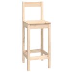 Ensemble de bar 9 pcs Bois de pin massif – Image 2