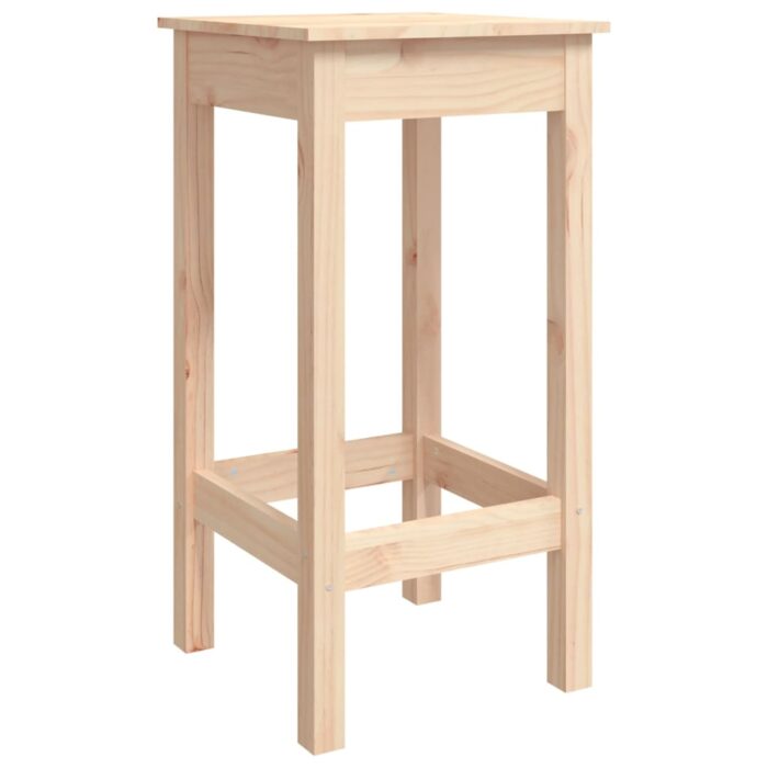 Ensemble de bar 3 pcs Bois de pin massif – Image 6