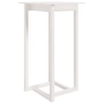 Ensemble de bar 3 pcs Blanc Bois de pin massif – Image 4