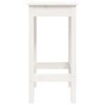 Ensemble de bar 3 pcs Blanc Bois de pin massif – Image 7