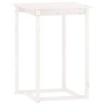 Ensemble de bar 5 pcs Blanc Bois de pin massif – Image 5