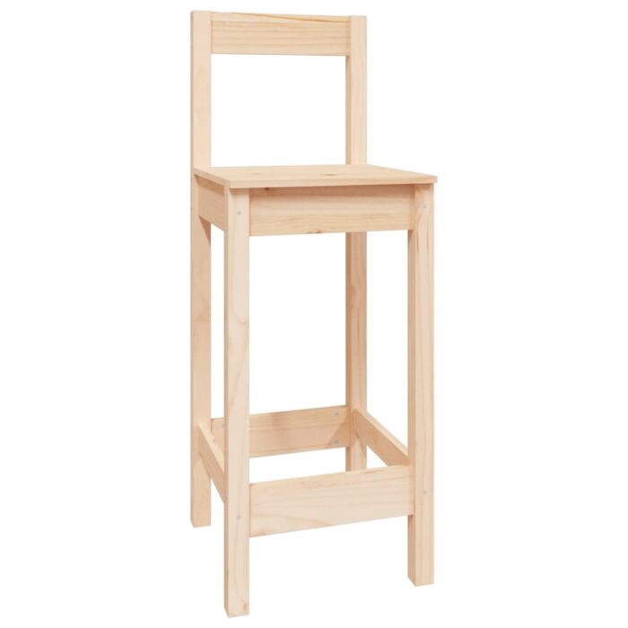 Ensemble de bar 5 pcs Bois de pin massif – Image 2