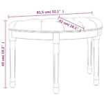 Banc Gris foncé 81,5x41x49 cm Tissu – Image 6