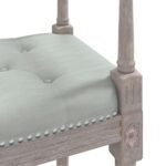 Banc Gris clair 110x40x70 cm Velours – Image 3