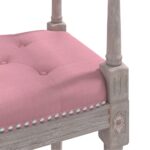 Banc Rose 110x40x70 cm Velours – Image 3
