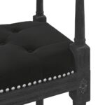 Banc Noir 110x40x70 cm Velours – Image 3