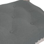 Banc Gris foncé 110x45x60 cm Tissu – Image 3