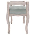 Banc Gris clair 110x45x60 cm Velours – Image 2