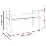 Banc Rose 110x45x60 cm Velours – Image 5