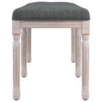 Banc Gris foncé 110x40x49 cm Tissu – Image 2