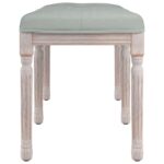 Banc Gris clair 110x40x49 cm Velours – Image 2