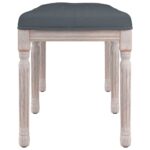 Banc Gris foncé 110x40x49 cm Velours – Image 2