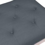 Banc Gris foncé 110x40x49 cm Velours – Image 3