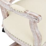 Chaise de bureau pivotante lin – Image 5