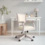 Chaise de bureau pivotante lin