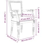Chaise à manger Gris foncé Tissu – Image 4