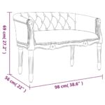 Banc 98x56x69 cm lin – Image 6