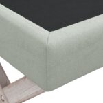 Tabouret de rangement Gris clair 110x45x49 cm Velours – Image 3
