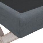 Tabouret de rangement Gris foncé 110x45x49 cm Velours – Image 3