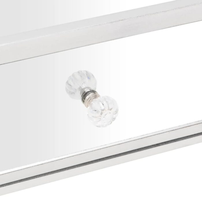 Table basse à miroir 106x45x45 cm Bois d'ingénierie et verre – Image 10