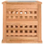 Tables de chevet 2 pcs 34x34x34 cm Bois massif de noyer – Image 5