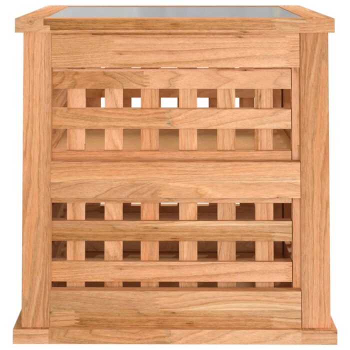 Tables de chevet 2 pcs 34x34x34 cm Bois massif de noyer – Image 5