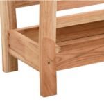 Porte-revues 40x26,5x38,5 cm Bois massif de noyer – Image 3