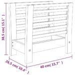 Porte-revues 40x26,5x38,5 cm Bois massif de noyer – Image 4