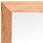 Miroir mural 55x55 cm Bois massif de noyer – Image 4