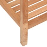 Étagère de salle de bain 36x36x112 cm Bois massif de noyer – Image 4