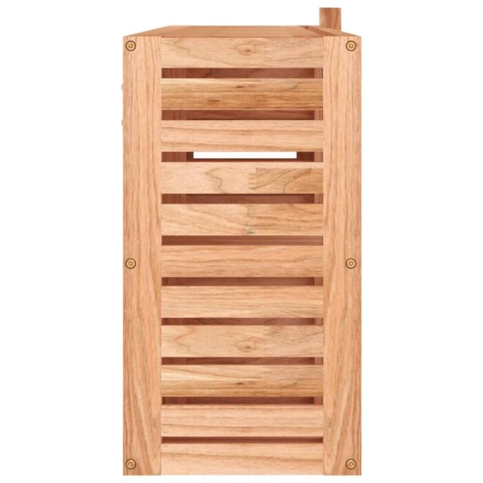 Armoire à miroir 80x17x34 cm Bois massif de noyer – Image 3