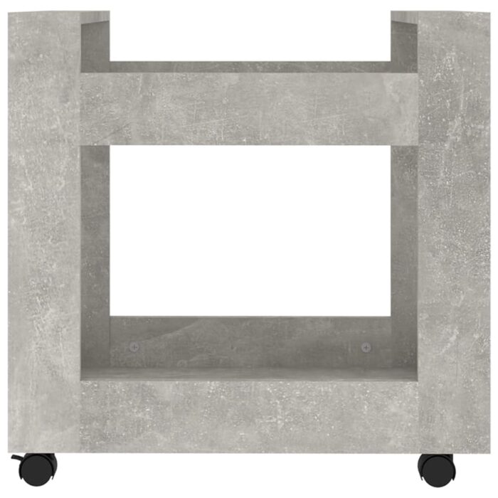 Chariot de bureau Gris béton 60x45x60 cm Bois d'ingénierie – Image 3