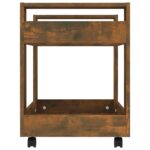 Chariot de bureau Chêne fumé 60x45x60 cm Bois d'ingénierie – Image 4