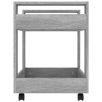 Chariot de bureau Sonoma gris 60x45x60 cm Bois d'ingénierie – Image 4