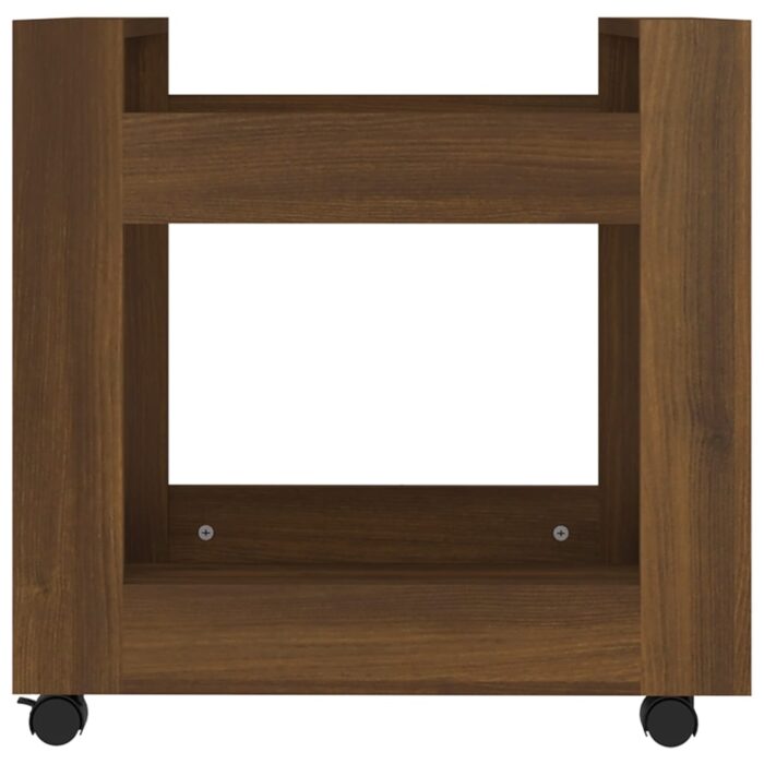 Chariot de bureau Chêne marron 60x45x60 cm Bois d'ingénierie – Image 3