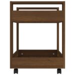Chariot de bureau Chêne marron 60x45x60 cm Bois d'ingénierie – Image 4