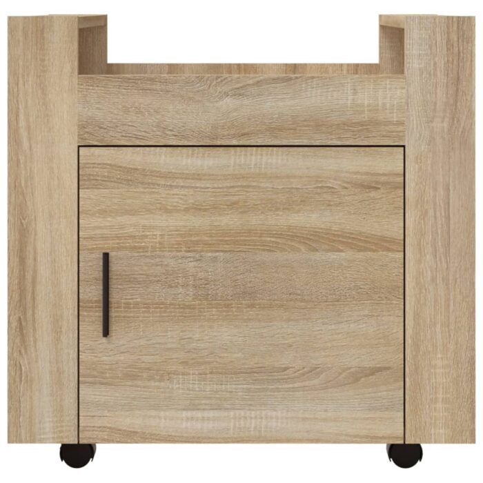 Chariot de bureau Chêne sonoma 60x45x60 cm Bois d'ingénierie – Image 4