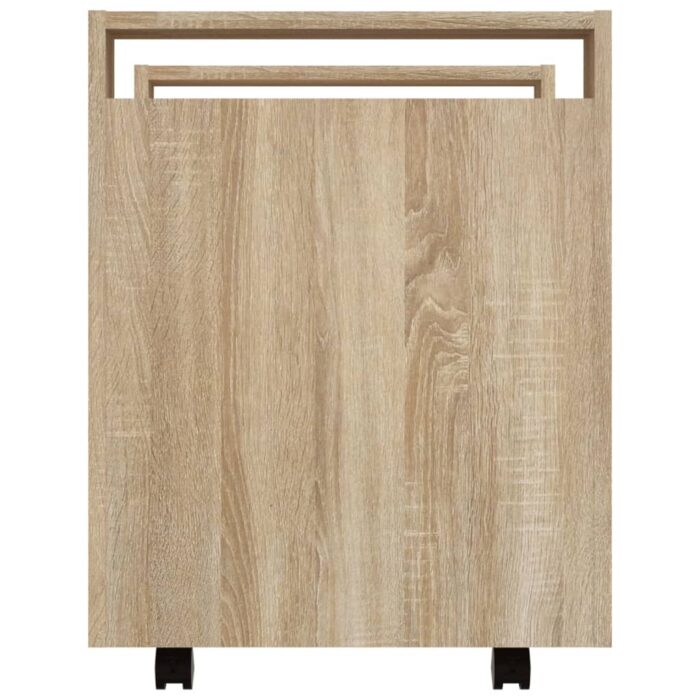 Chariot de bureau Chêne sonoma 60x45x60 cm Bois d'ingénierie – Image 6
