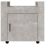 Chariot de bureau Gris béton 60x45x60 cm Bois d'ingénierie – Image 4