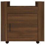 Chariot de bureau Chêne marron 60x45x60 cm Bois d'ingénierie – Image 4