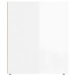 Tables de chevet 2 pcs Blanc brillant 50x39x47 cm – Image 5