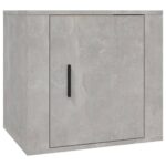 Tables de chevet 2 pcs Gris béton 50x39x47 cm – Image 3