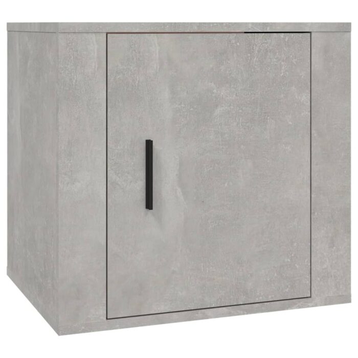 Tables de chevet 2 pcs Gris béton 50x39x47 cm – Image 3