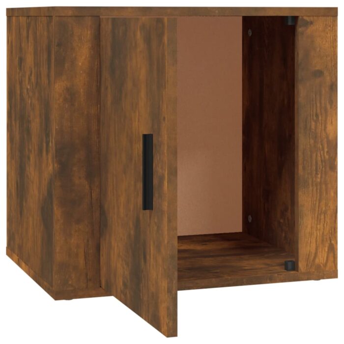 Table de chevet Chêne fumé 50x39x47 cm – Image 5
