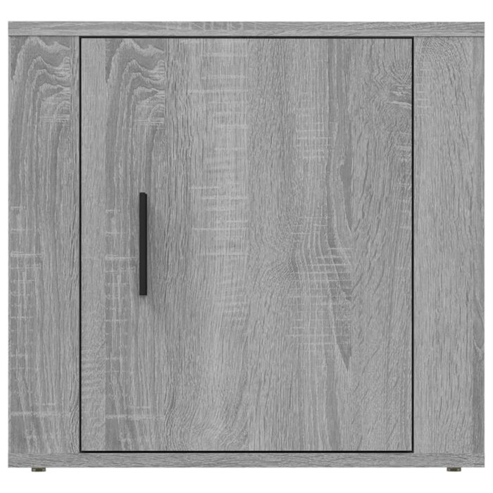 Table de chevet Sonoma gris 50x39x47 cm – Image 3
