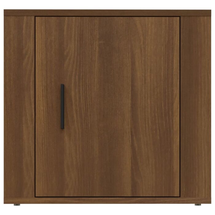 Table de chevet Chêne marron 50x39x47 cm – Image 3